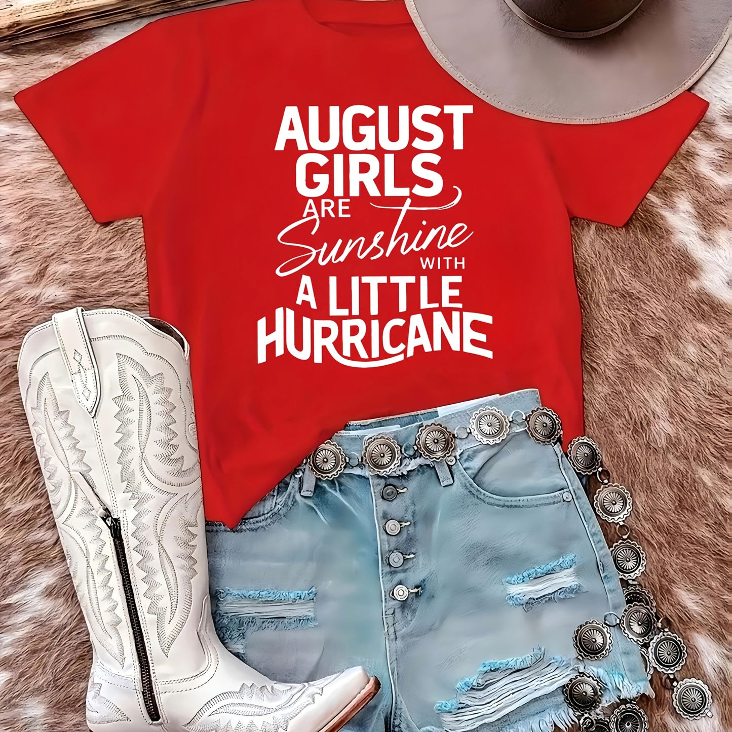 August Girl Is Sunshine Pure Women's T-shirt Comfortable Edition