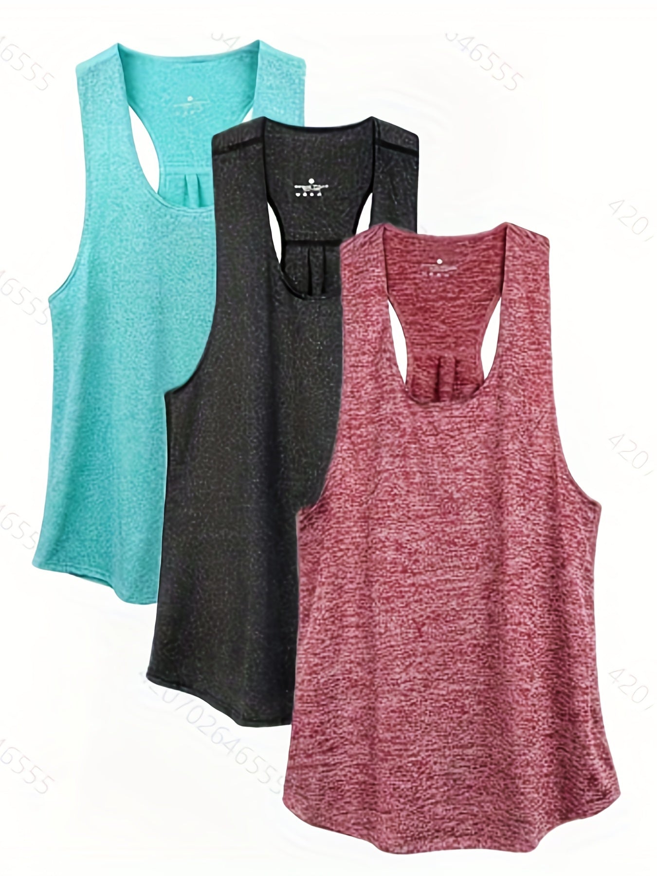 3pcs Sleeveless Basic Tank Top