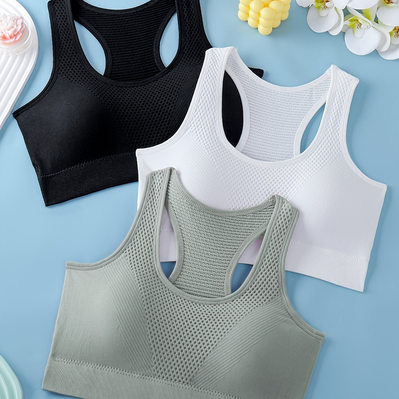 3pcs Sports Bras For Women,